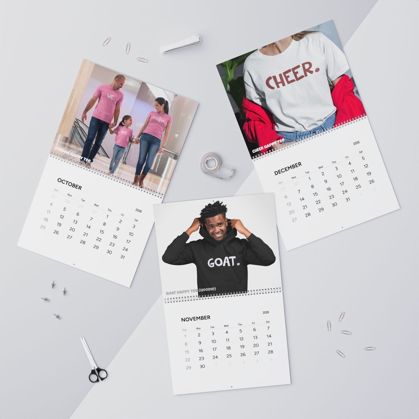 Happy Tees® Calendar (2026) Calendar HAPPY TEES® BRAND