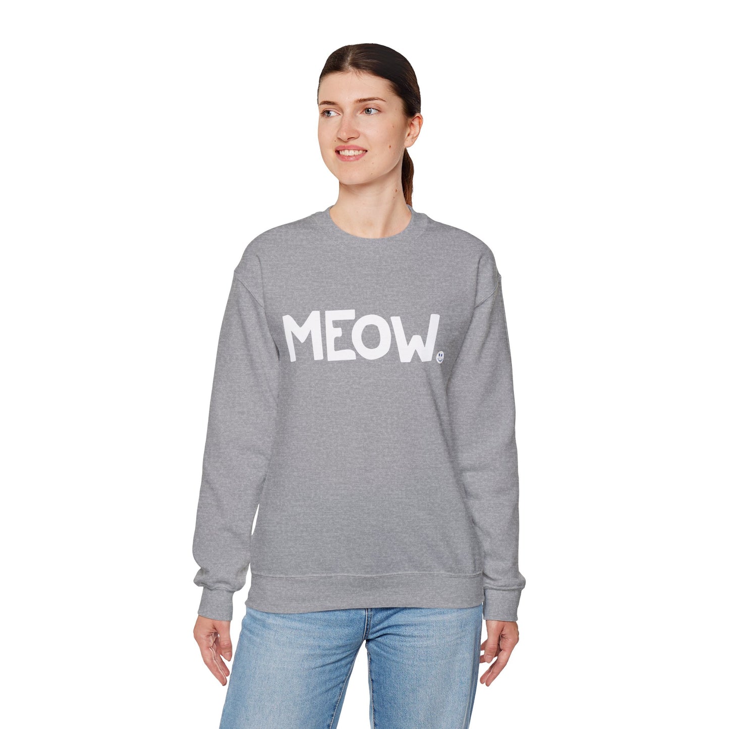 MEOW Happy Tee (Sweatshirt) Sweatshirt HAPPY TEES® BRAND
