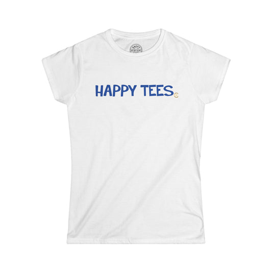 Happy Tees® T‑Shirt (Women's Tee with front logo) T-Shirt HAPPY TEES® BRAND