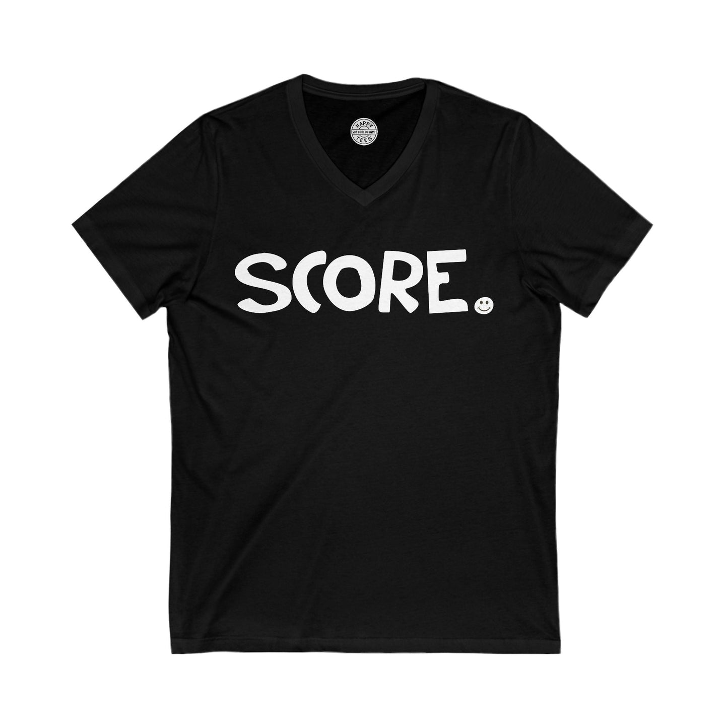 SCORE Happy Tee (V-Neck) V-neck Black / 2XL HAPPY TEES® BRAND
