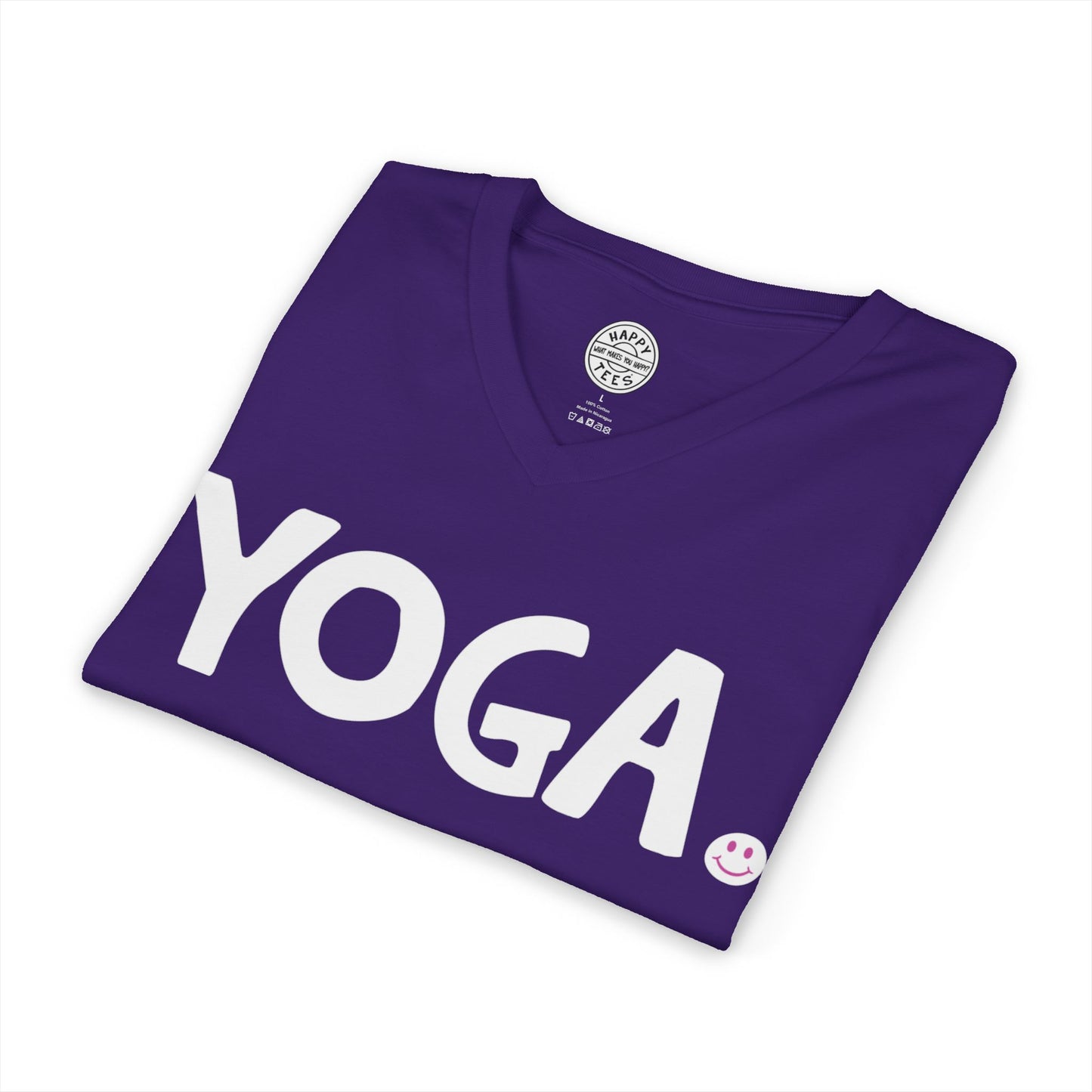 YOGA Happy Tee (V-Neck) V-neck HAPPY TEES® BRAND