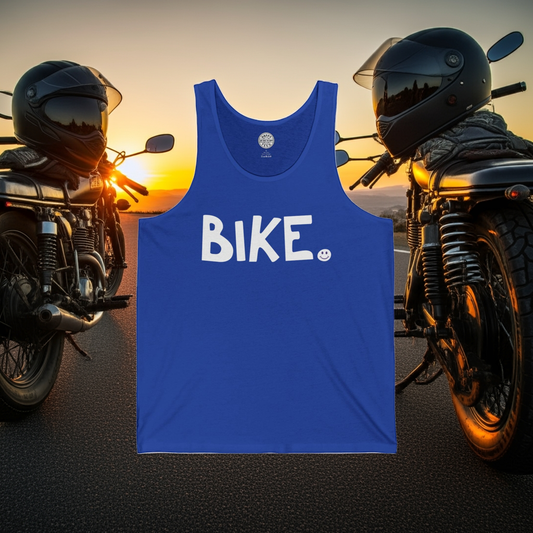 BIKE Happy Tee (Tank Top) Tank Top HAPPY TEES® BRAND