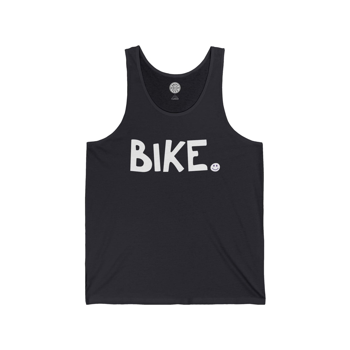 BIKE Happy Tee (Tank Top) Tank Top 2XL / Dark Grey HAPPY TEES® BRAND