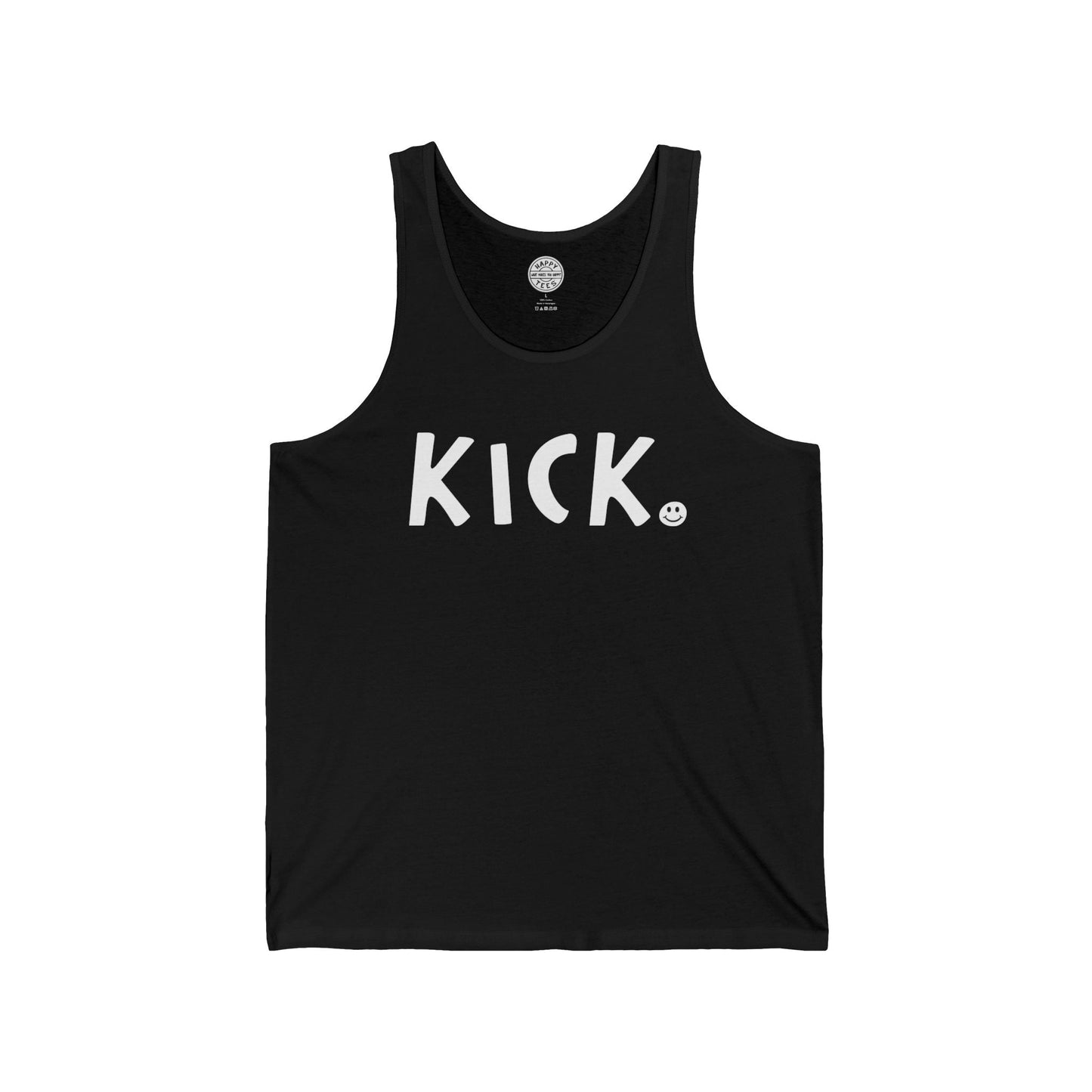 KICK Happy Tee (Tank Top) Tank Top 2XL / Black HAPPY TEES® BRAND