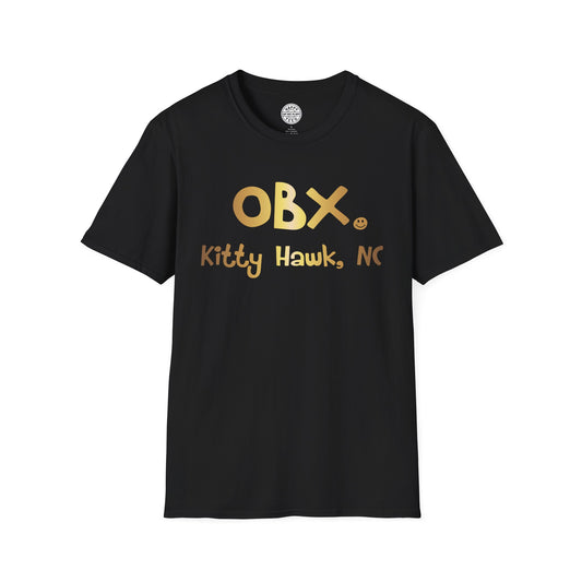 OBX Happy Tee (Gold) T-Shirt HAPPY TEES® BRAND