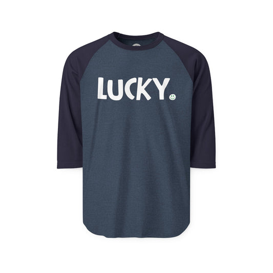 LUCKY Happy Tee (Long Sleeve Raglan) Long-sleeve HAPPY TEES® BRAND
