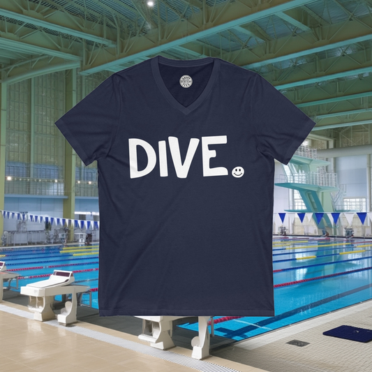 DIVE Happy Tee (V-Neck) V-neck HAPPY TEES® BRAND