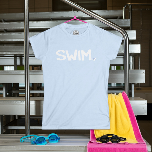 SWIM Happy Tee (Women's Tee) T-Shirt HAPPY TEES® BRAND
