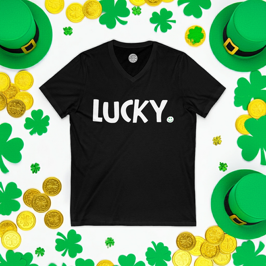 LUCKY Happy Tee (V-Neck) V-neck HAPPY TEES® BRAND