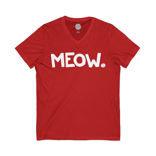 MEOW Happy Tee (V-Neck)  V-neck  HAPPY TEES® BRAND