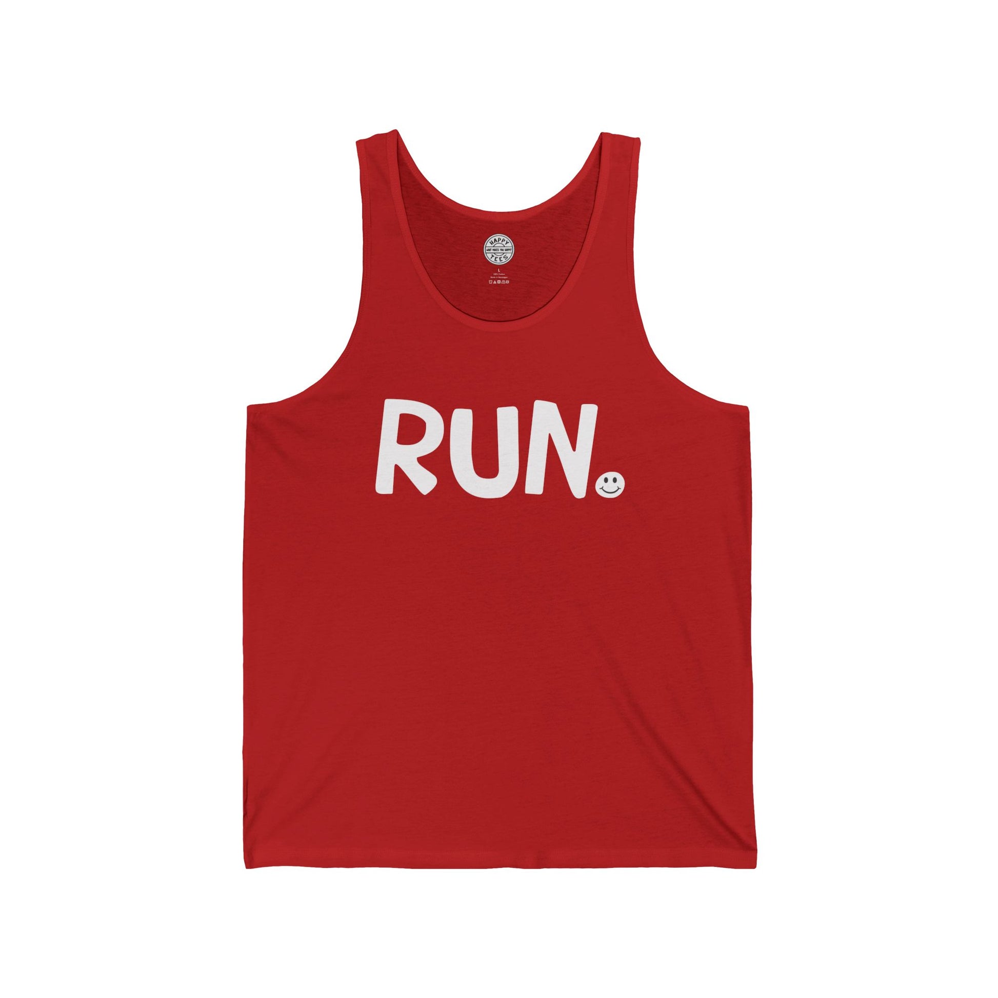 RUN Happy Tee (Tank Top)  Tank Top  HAPPY TEES® BRAND