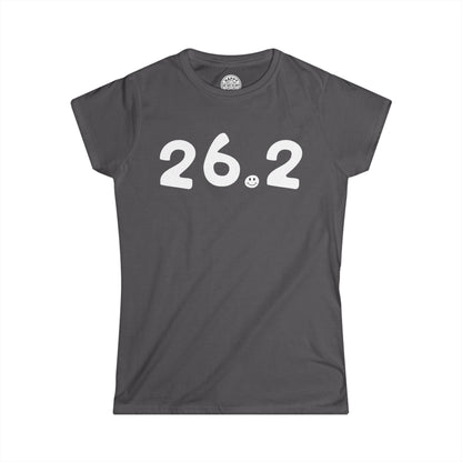 26.2 Happy Tee (Women's)  T-Shirt Charcoal / 2XL HAPPY TEES® BRAND