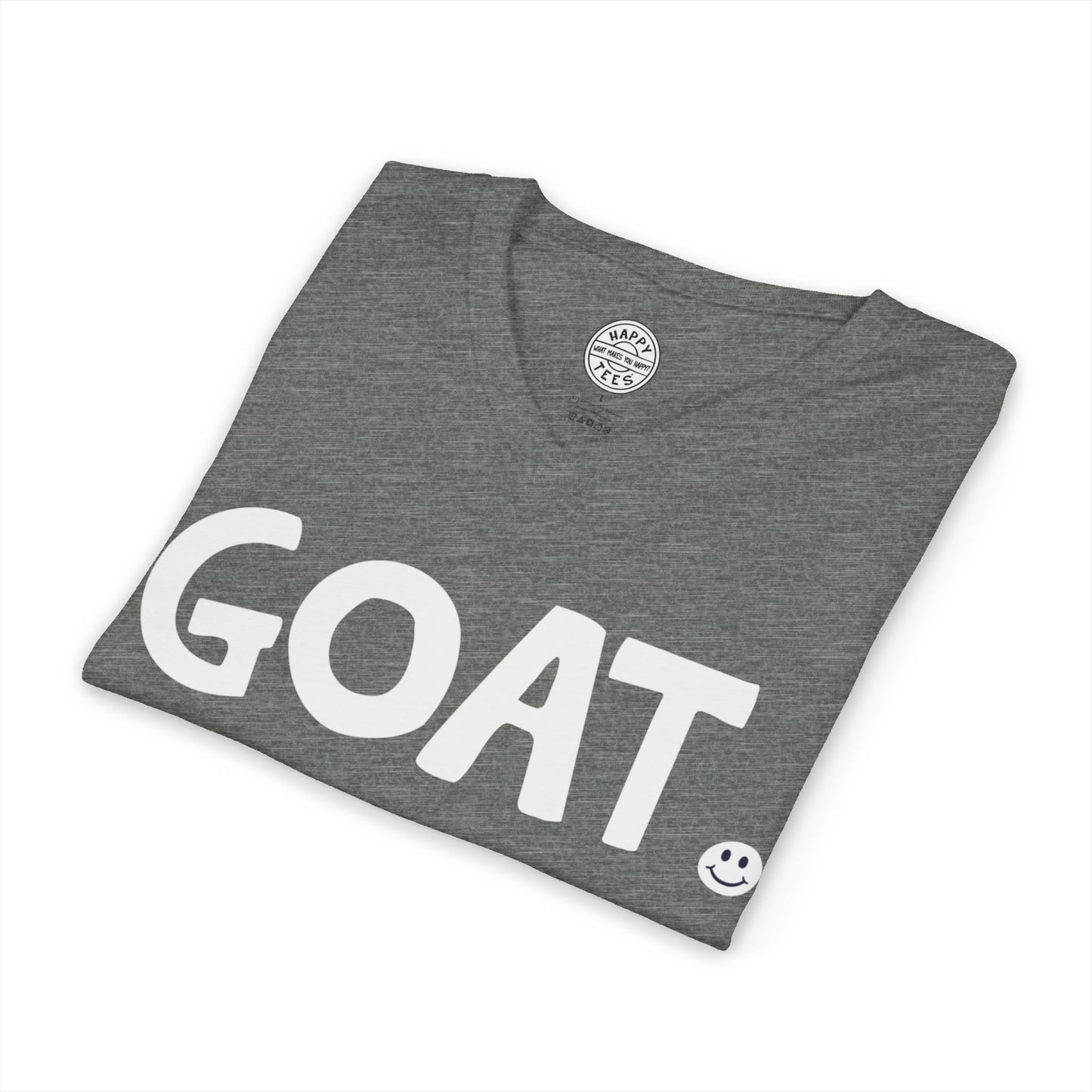 GOAT Happy Tee (V-Neck)  V-neck  HAPPY TEES® BRAND