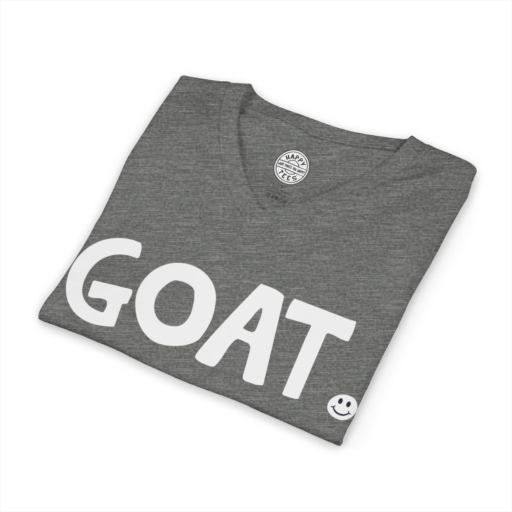 GOAT Happy Tee (V-Neck)  V-neck  HAPPY TEES® BRAND