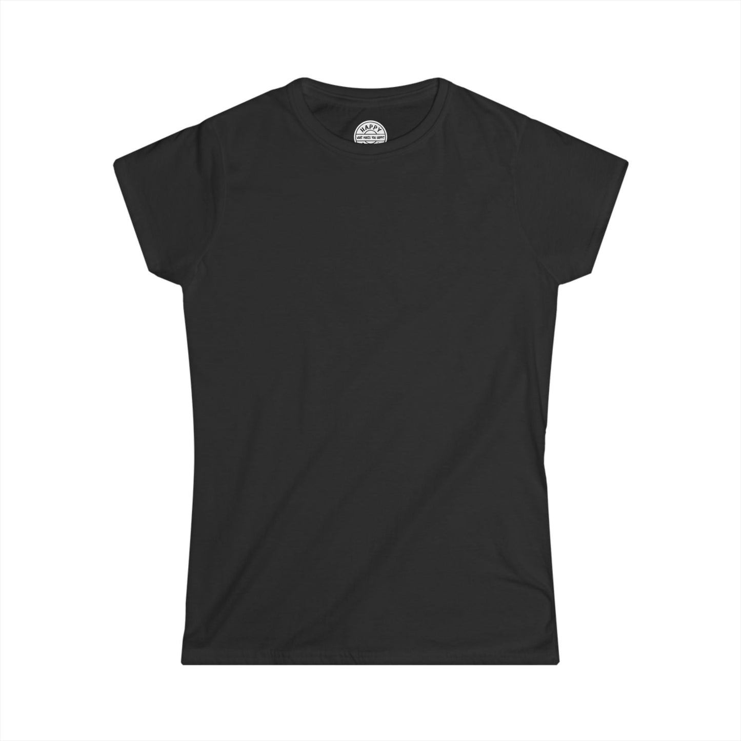 BASIC Happy Tee (Women's Tee)  T-Shirt Black / 2XL HAPPY TEES® BRAND