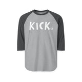 KICK Happy Tee (Long Sleeve Raglan) Printify