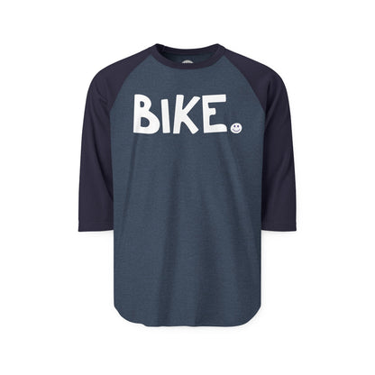 BIKE Happy Tee (Long Sleeve Raglan)  Long-sleeve  HAPPY TEES® BRAND