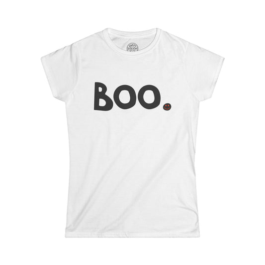 BOO Happy Tee (Woman's Tee)  T-Shirt  HAPPY TEES® BRAND