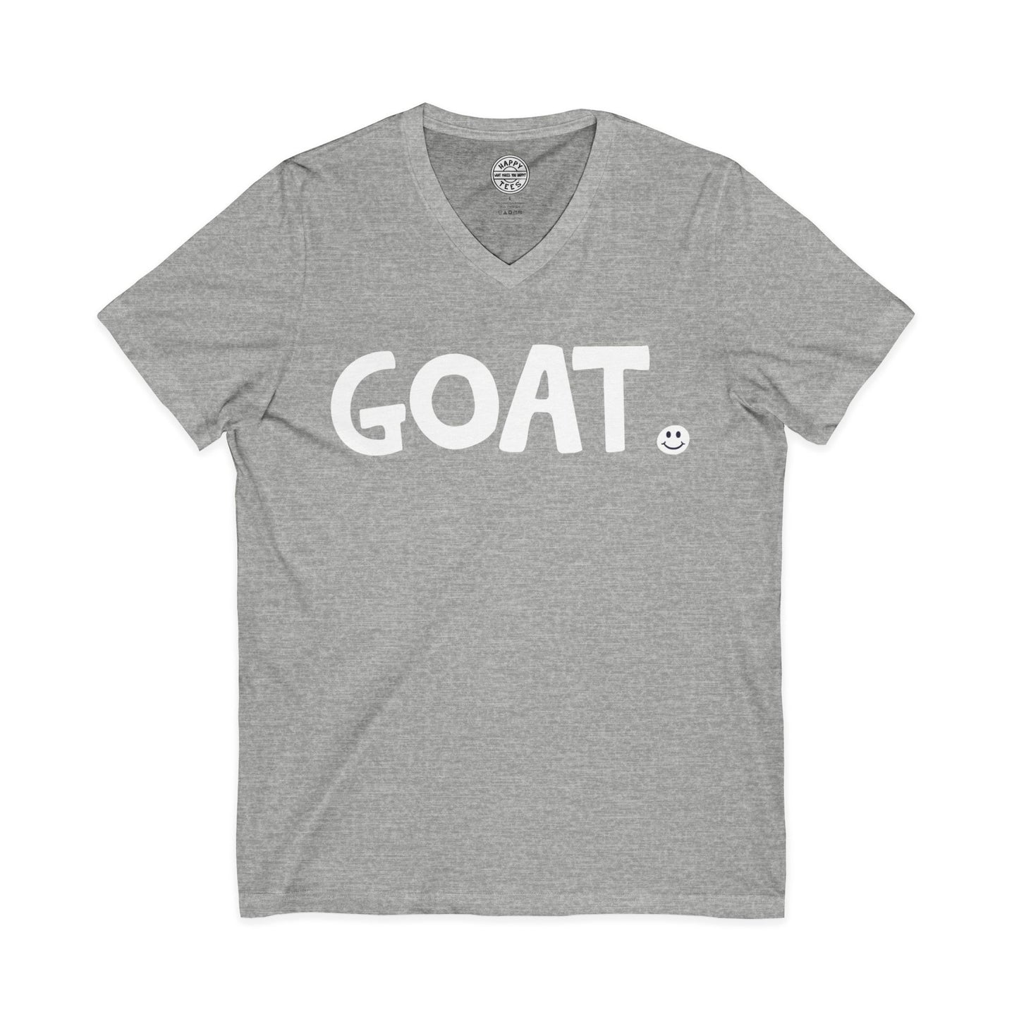 GOAT Happy Tee (V-Neck)  V-neck  HAPPY TEES® BRAND