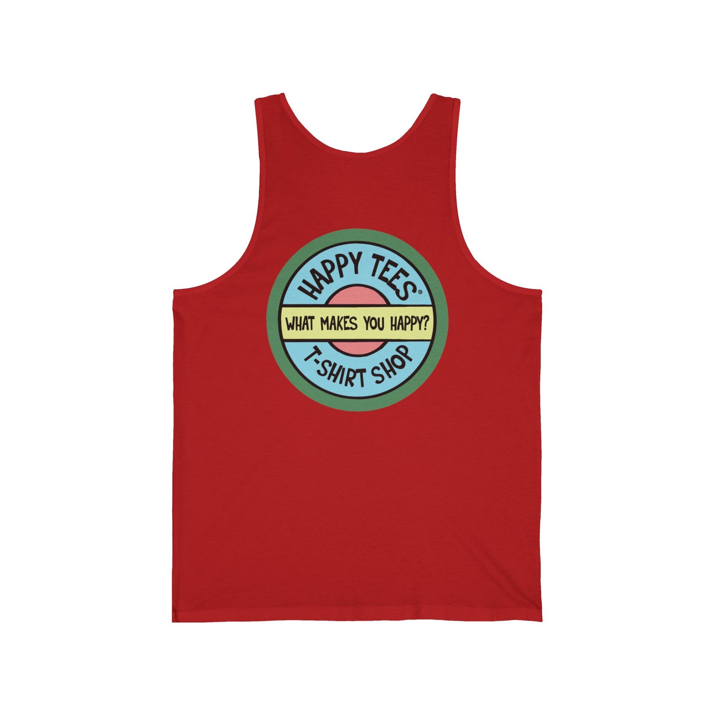 Happy Tees® T-Shirt (Tank Top without front logo)  Tank Top  HAPPY TEES® BRAND