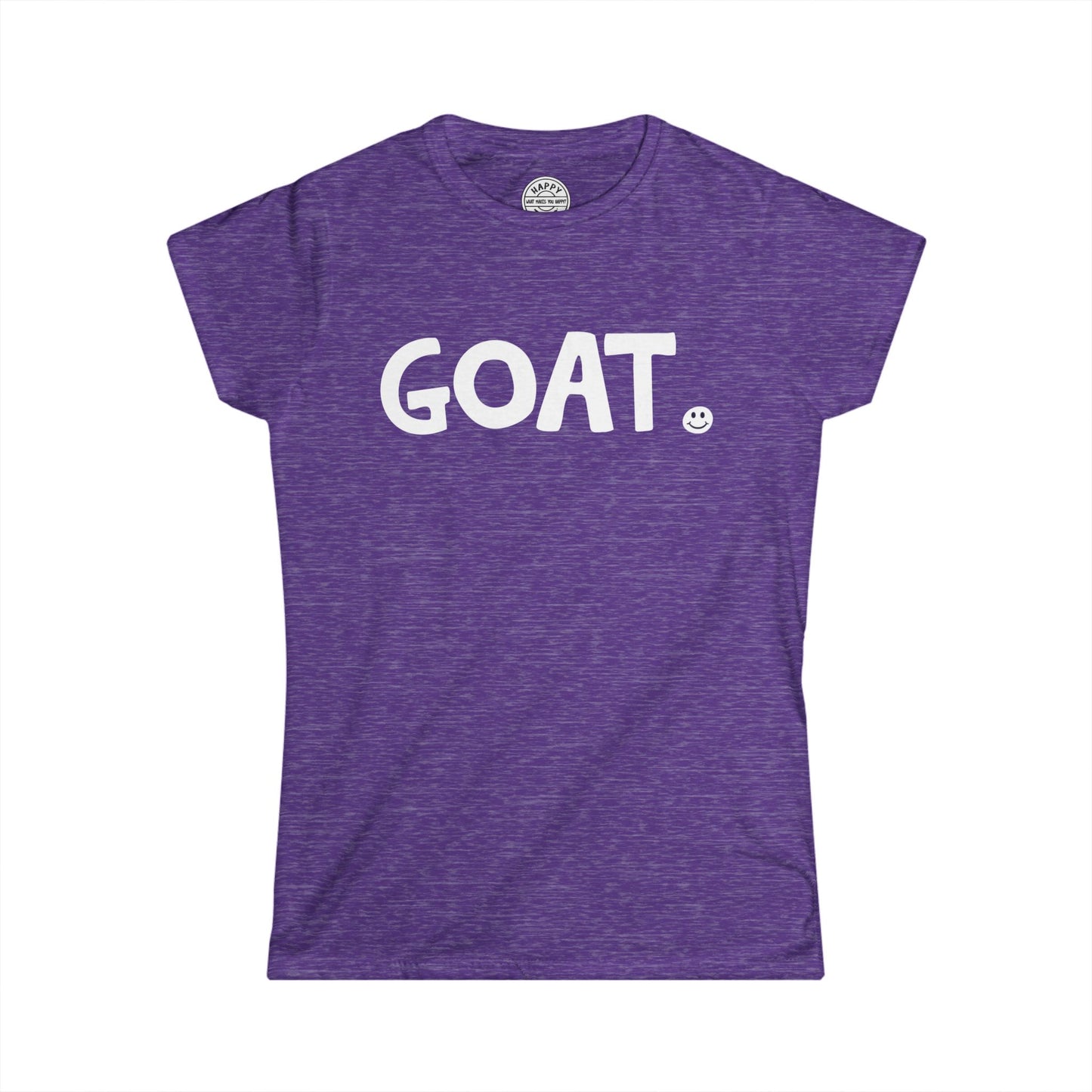 GOAT Happy Tee (Women's Tee)  T-Shirt  HAPPY TEES® BRAND