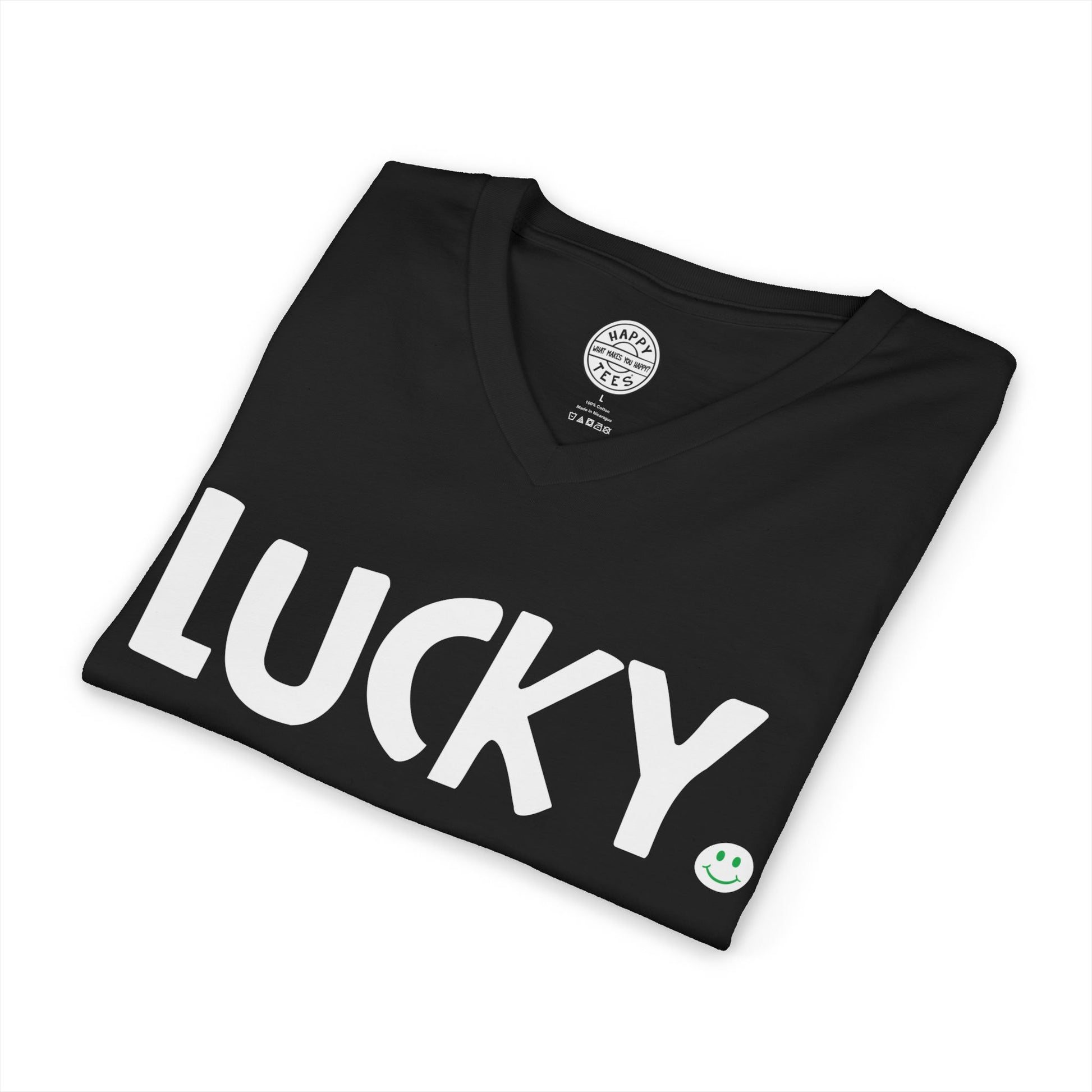 LUCKY Happy Tee (V-Neck)  V-neck  HAPPY TEES® BRAND