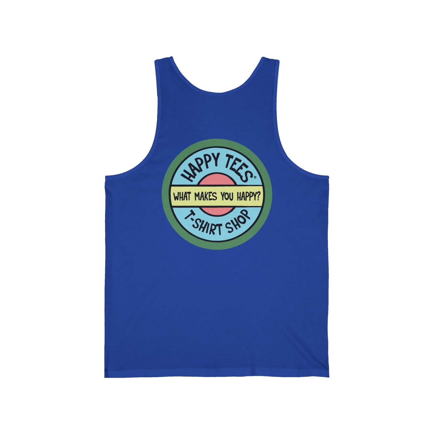 Happy Tees® T-Shirt (Tank Top without front logo)  Tank Top  HAPPY TEES® BRAND