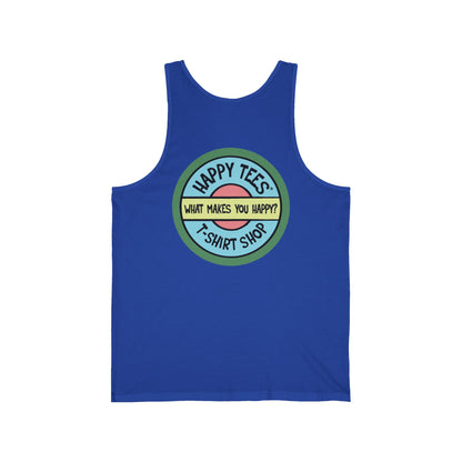 Happy Tees® T-Shirt (Tank Top without front logo)  Tank Top  HAPPY TEES® BRAND