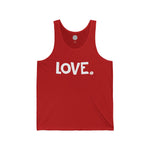 LOVE Happy Tee (Red Tank Top with white graphic)  Tank Top 2XL / Red HAPPY TEES® BRAND