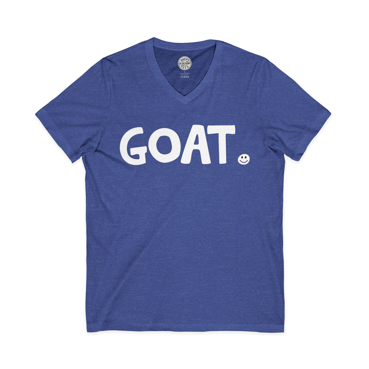 GOAT Happy Tee (V-Neck)  V-neck  HAPPY TEES® BRAND