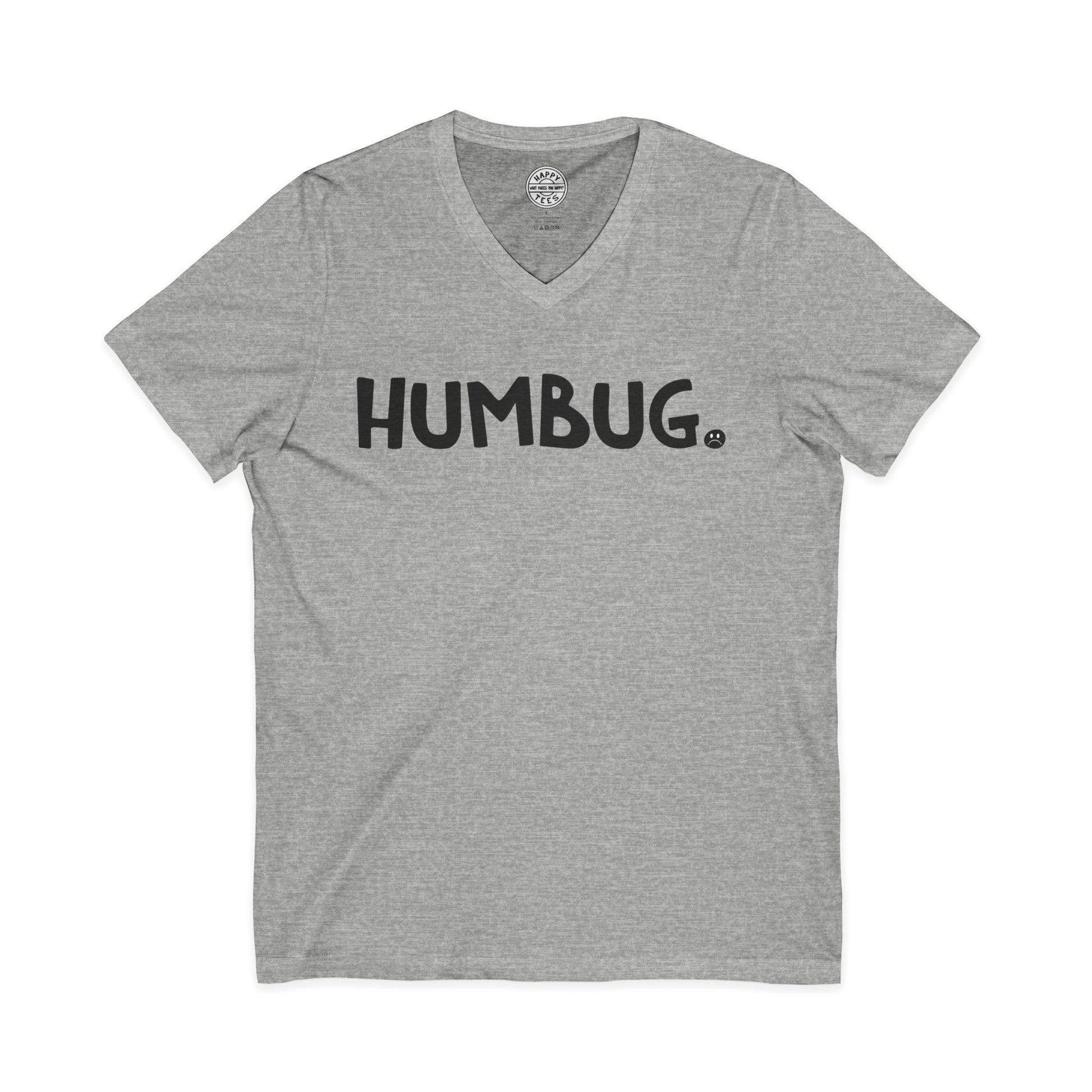 HUMBUG Happy Tee (V-Neck)  V-neck Athletic Heather / 2XL HAPPY TEES® BRAND