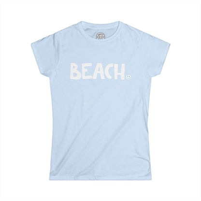 BEACH Happy Tee (Women's Tee)  T-Shirt  HAPPY TEES® BRAND