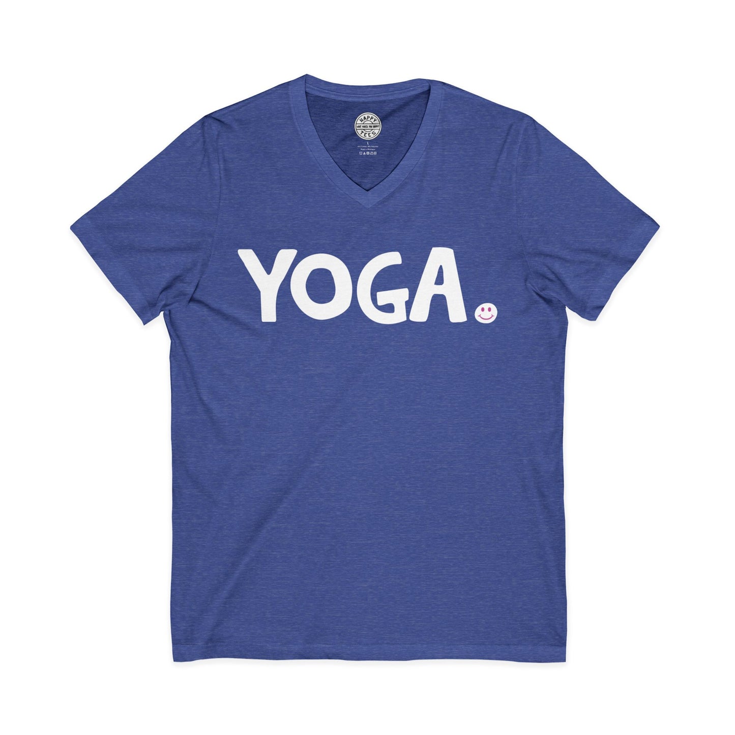 YOGA Happy Tee (V-Neck)  V-neck  HAPPY TEES® BRAND
