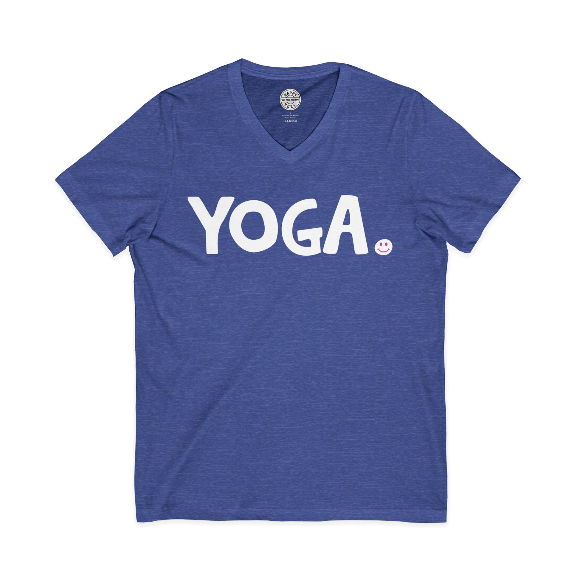 YOGA Happy Tee (V-Neck)  V-neck  HAPPY TEES® BRAND