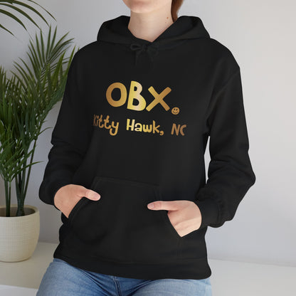 OBX Happy Tee (Hoodie, Gold) Printify