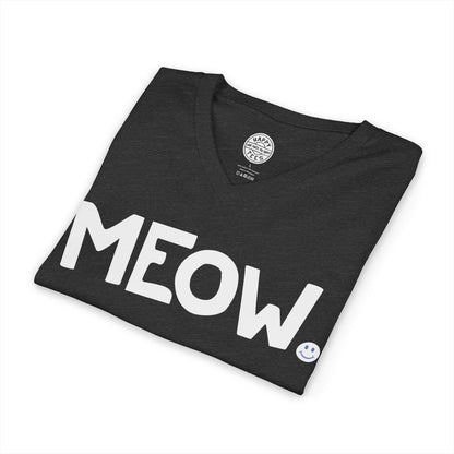 MEOW Happy Tee (V-Neck)  V-neck  HAPPY TEES® BRAND