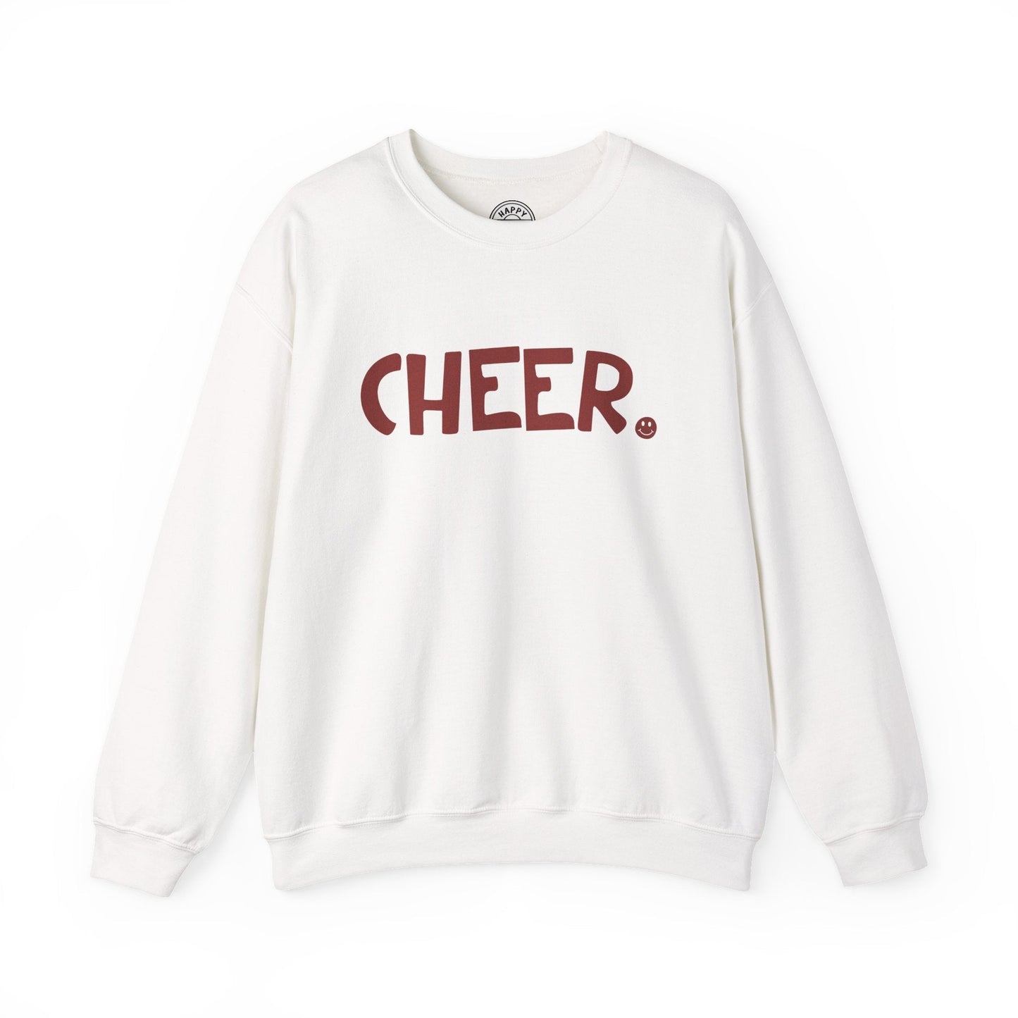 CHEER Happy Tee (Sweatshirt)  Sweatshirt White / 2XL HAPPY TEES® BRAND