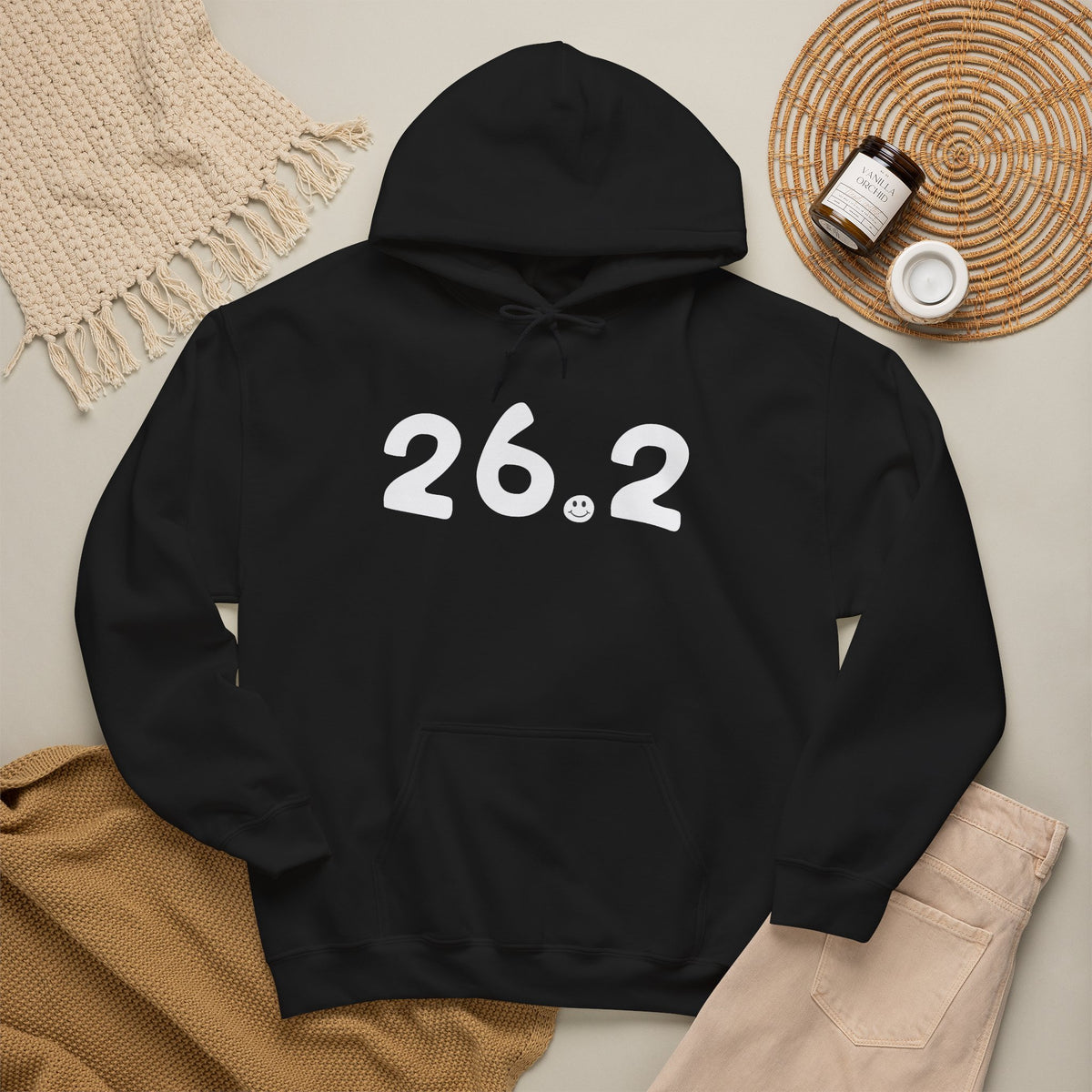 26.2 Happy Tee (Hoodie)  Hoodie  HAPPY TEES® BRAND