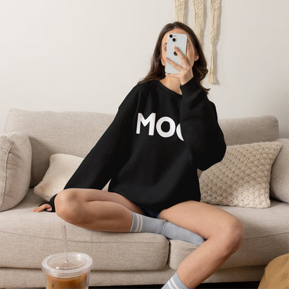 MOO Happy Tee (Sweatshirt)  Sweatshirt  HAPPY TEES® BRAND