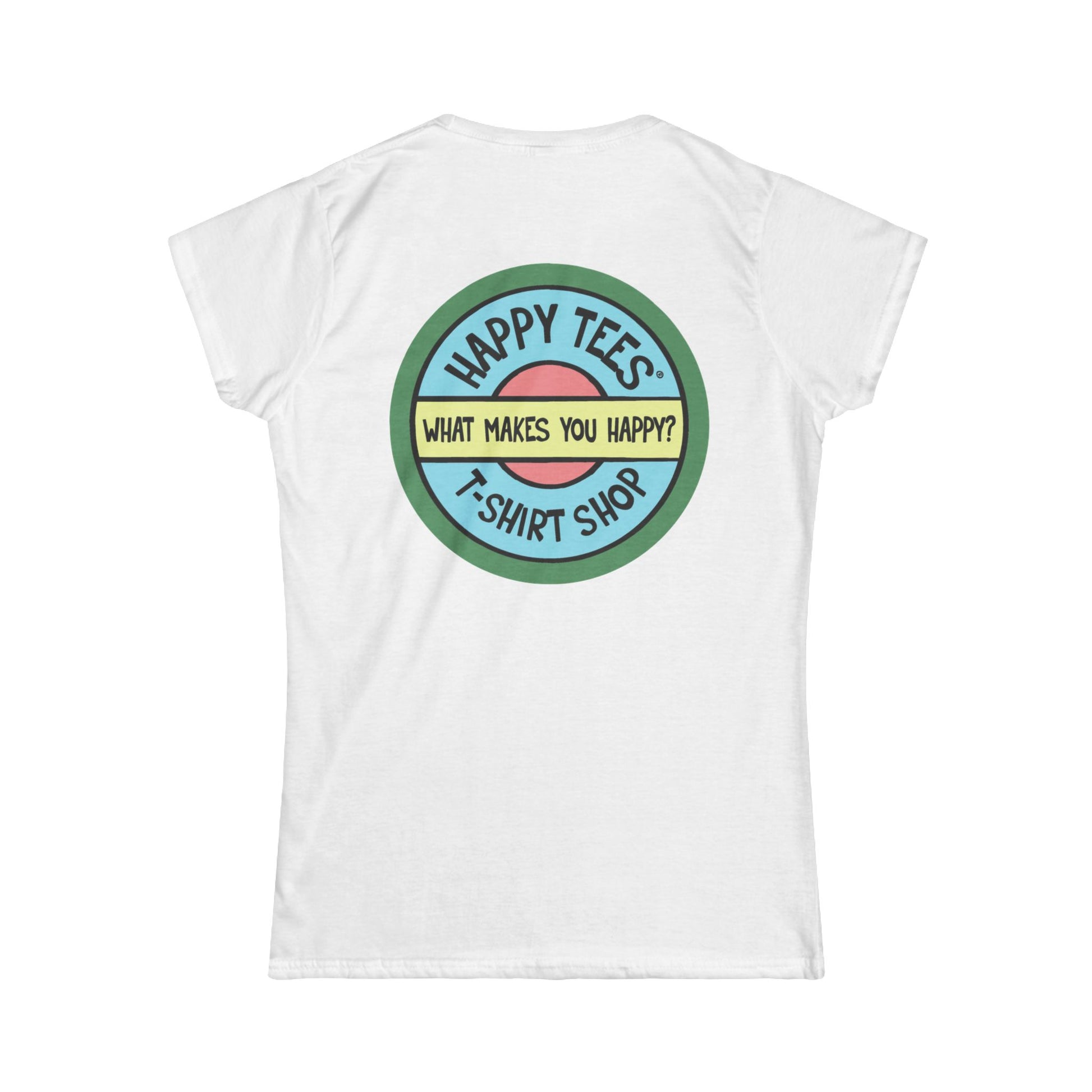 Happy Tees® T‑Shirt (Women's Tee without front logo)  T-Shirt  HAPPY TEES® BRAND