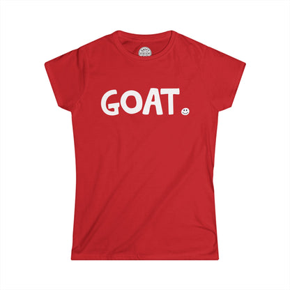 GOAT Happy Tee (Women's Tee)  T-Shirt Red / 2XL HAPPY TEES® BRAND