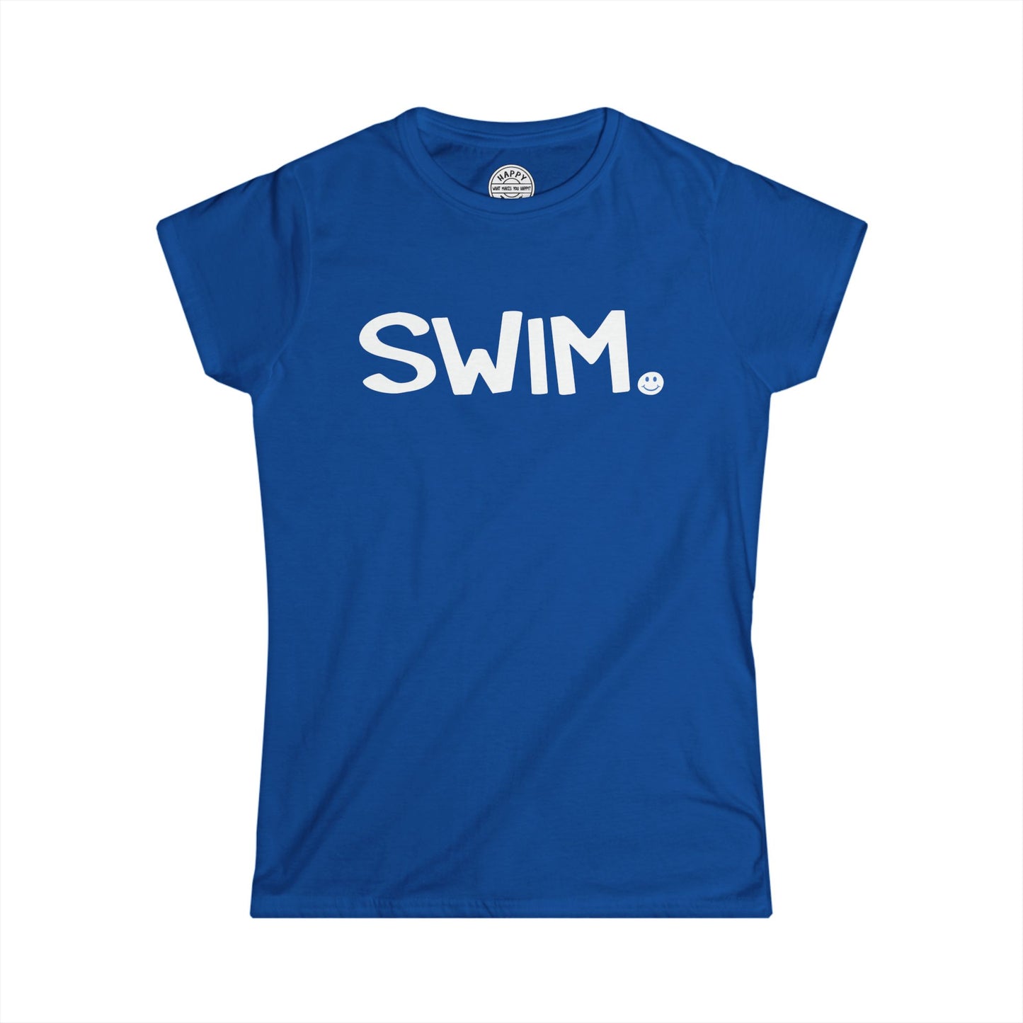 SWIM Happy Tee (Women's Tee)  T-Shirt  HAPPY TEES® BRAND