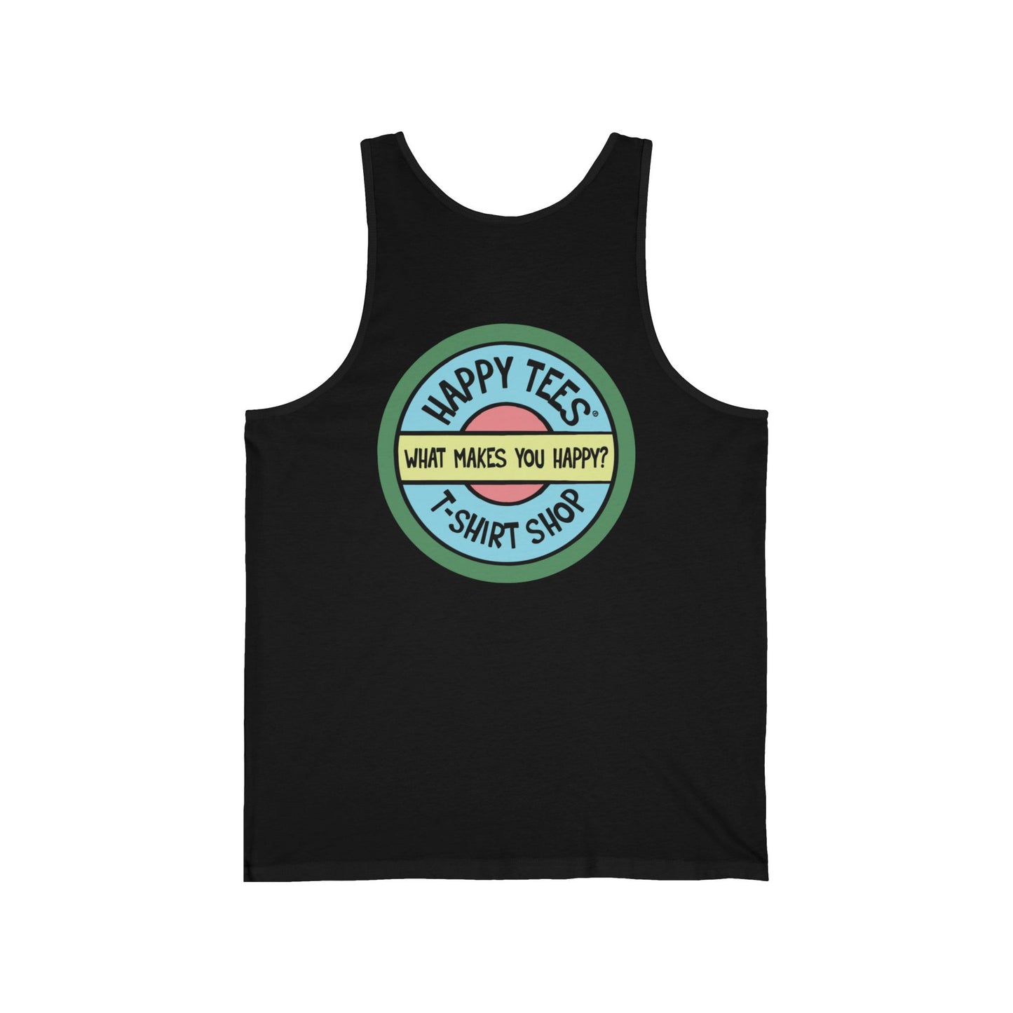 Happy Tees® T-Shirt (Tank Top without front logo)  Tank Top  HAPPY TEES® BRAND