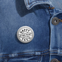 Happy Tees® Pin Buttons (black and white)  Accessories  HAPPY TEES® BRAND