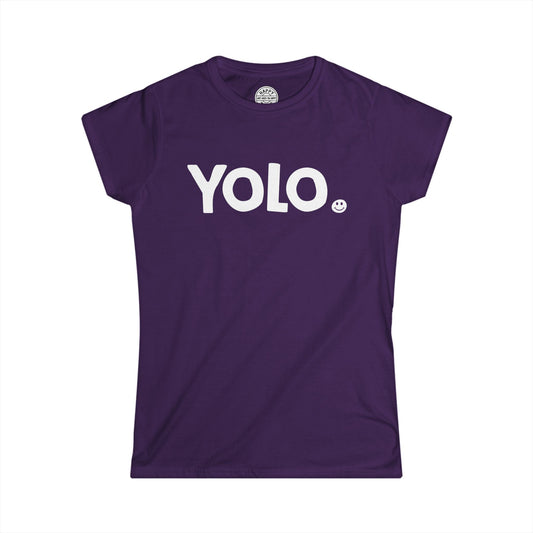 YOLO Happy Tee (Women's Tee)  T-Shirt  HAPPY TEES® BRAND