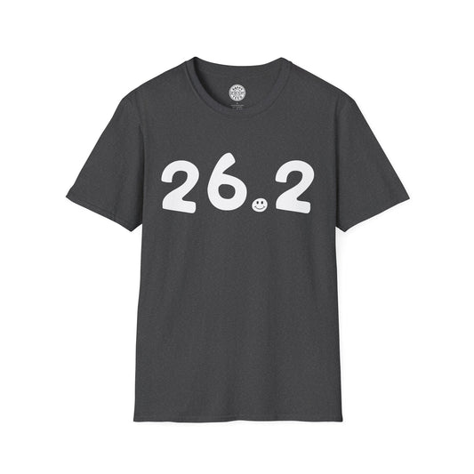 26.2 Happy Tee  T-Shirt Dark Heather / 2XL HAPPY TEES® BRAND