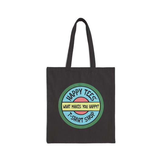 Happy Tees® Tote Bag  Bags Black / 15" x 16" HAPPY TEES® BRAND