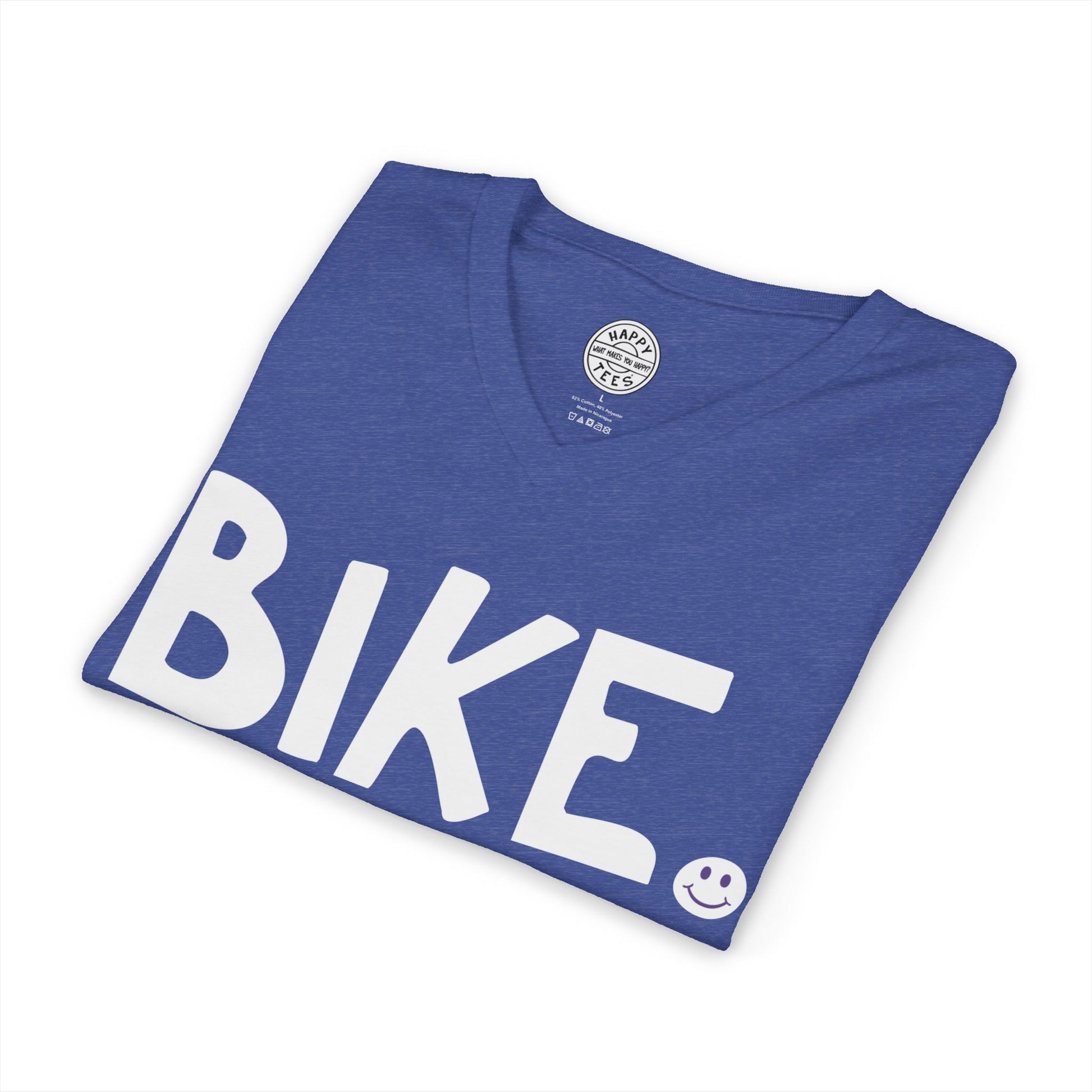 BIKE Happy Tee (V-Neck)  V-neck  HAPPY TEES® BRAND
