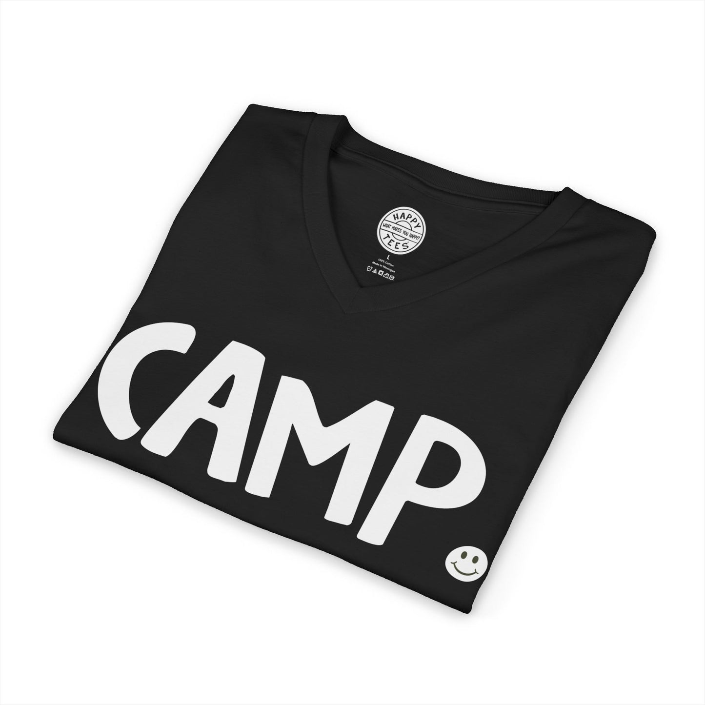 CAMP Happy Tee (V-Neck)  V-neck  HAPPY TEES® BRAND