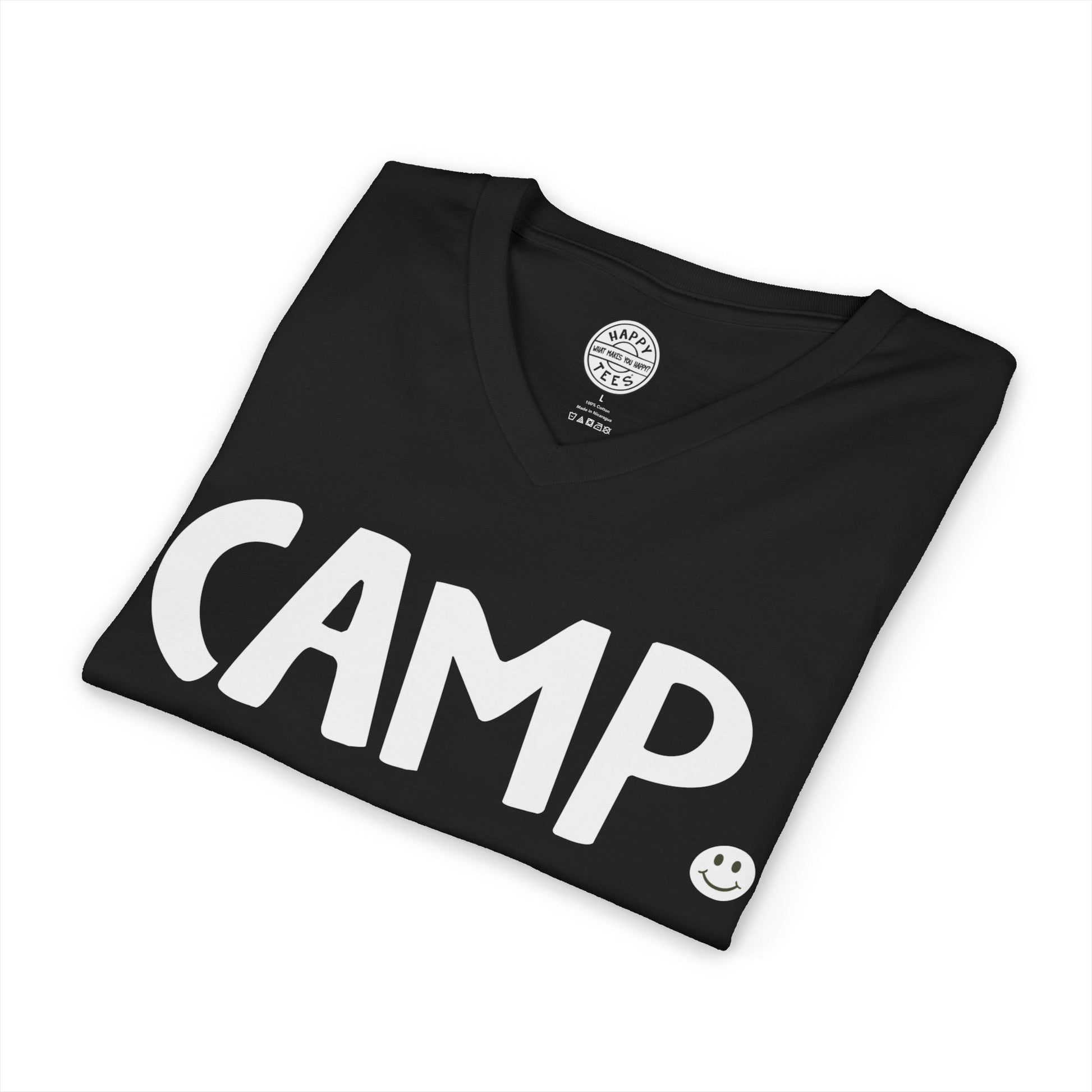 CAMP Happy Tee (V-Neck)  V-neck  HAPPY TEES® BRAND
